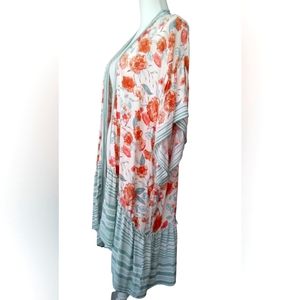GiGiO Duster/Floral Kimono Sz S/M